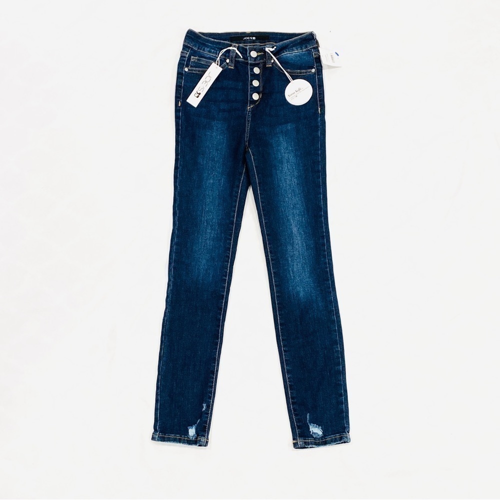 NWT Joe’s Jeans Girls’ The Charlie High Rise Super Skinny Distressed Blue Jeans